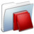 Graphite Stripped Folder Library Icon